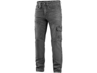 Nohavice jeans CXS ALBI, pánske, sivé